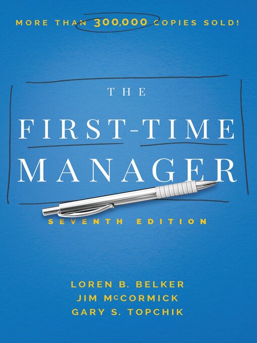 Title details for The First-Time Manager by Jim McCormick - Available